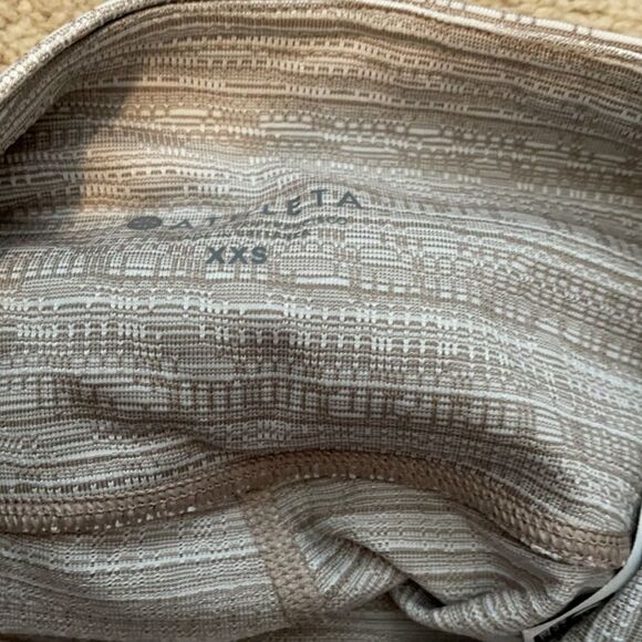 Athleta Cream and white Woven Legging XXS - Picture 3 of 3